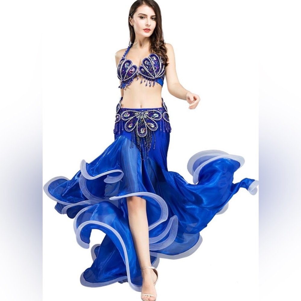 Belly Dancing Blue Dress
